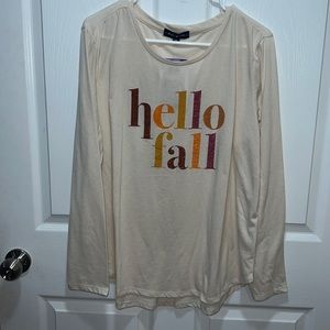 NWT Hello Fall Shirt size XXL
